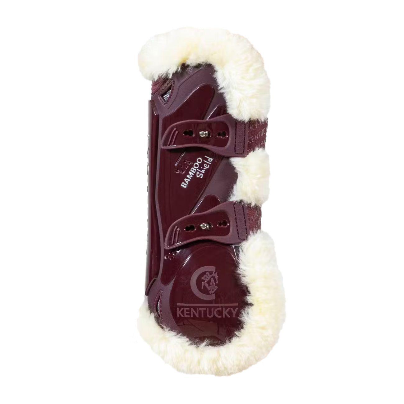Stinchiere Vegan Sheepskin Tendon Boots Bamboo Elastic Kentucky Smeraldo Bordeaux 88102 17BORDEAUX KENTUCKY 