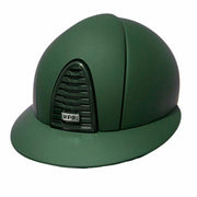 Cap Kep Italia Cromo 2.0 Texile Verde Jaguard Con Cinturino Nero Fronte Camoscio e Visiera Polo CRT2.GRJ+ VERDE KEP ITALIA 