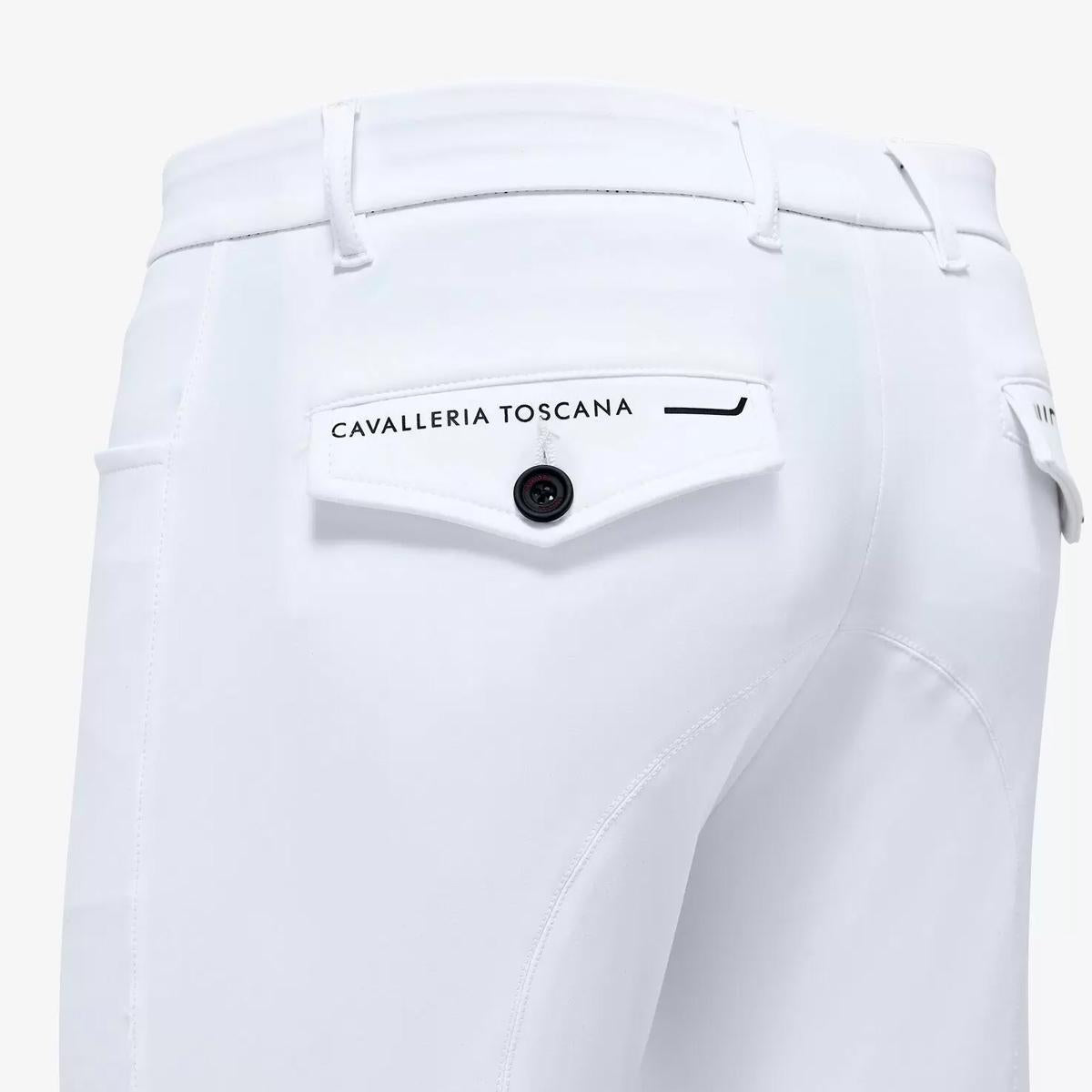PANTALONI UOMO IN TESSUTO BI-STRETCH CAVALLERIA TOSCANA 30CT-PAU188JE010 0001WHITE CAVALLERIA TOSCANA 