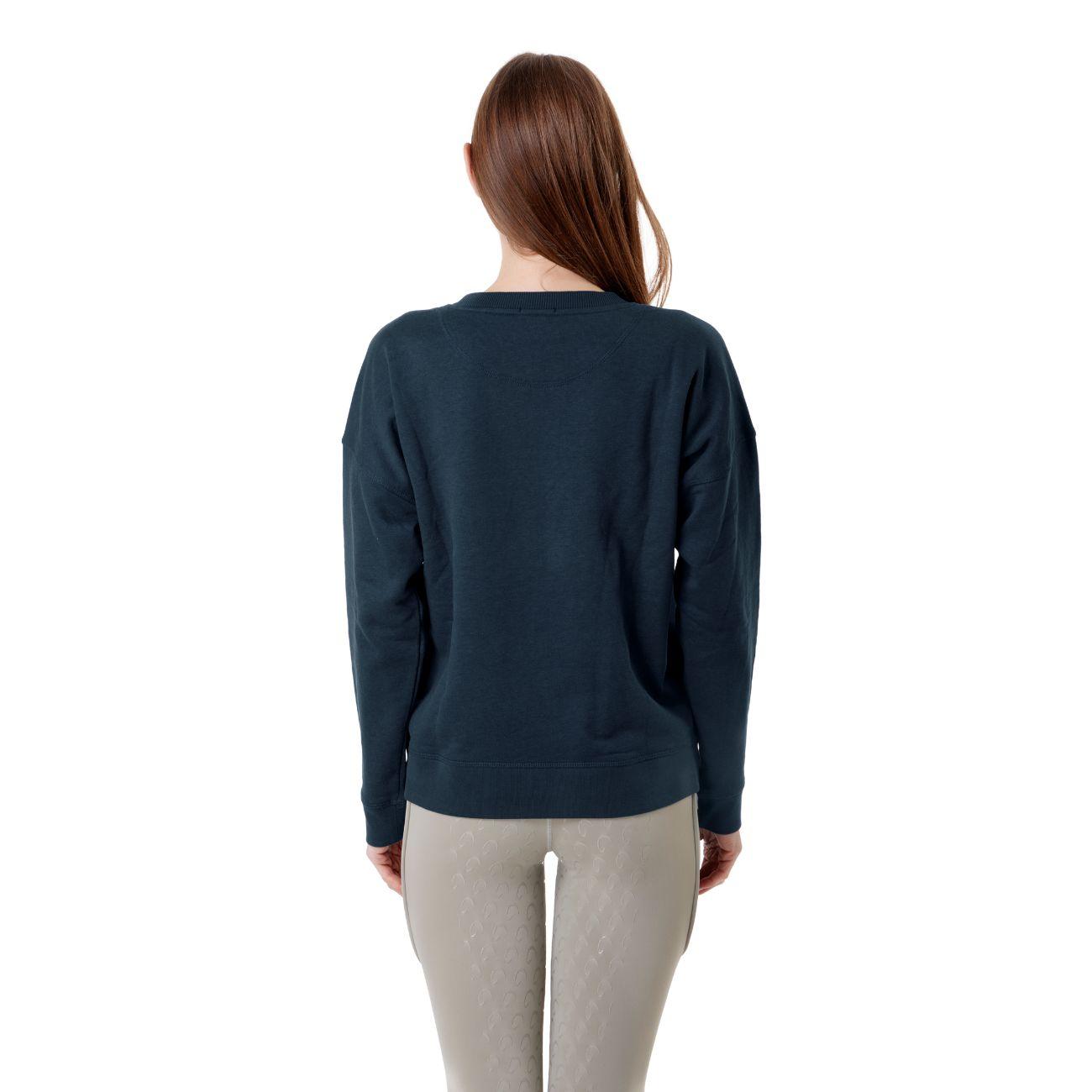 Felpa Da Donna Girocollo Loose Mascheroni Blu MASCHERONI-NS420 PEACOCKBLUE MASCHERONI SELLERIA 