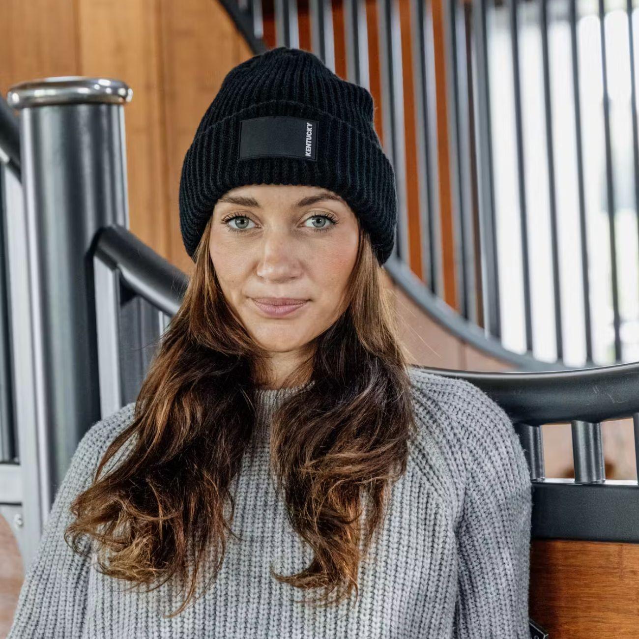 Cappello Beanie Rubber Logo Kentucky Nero 42716 01BLACK KENTUCKY 