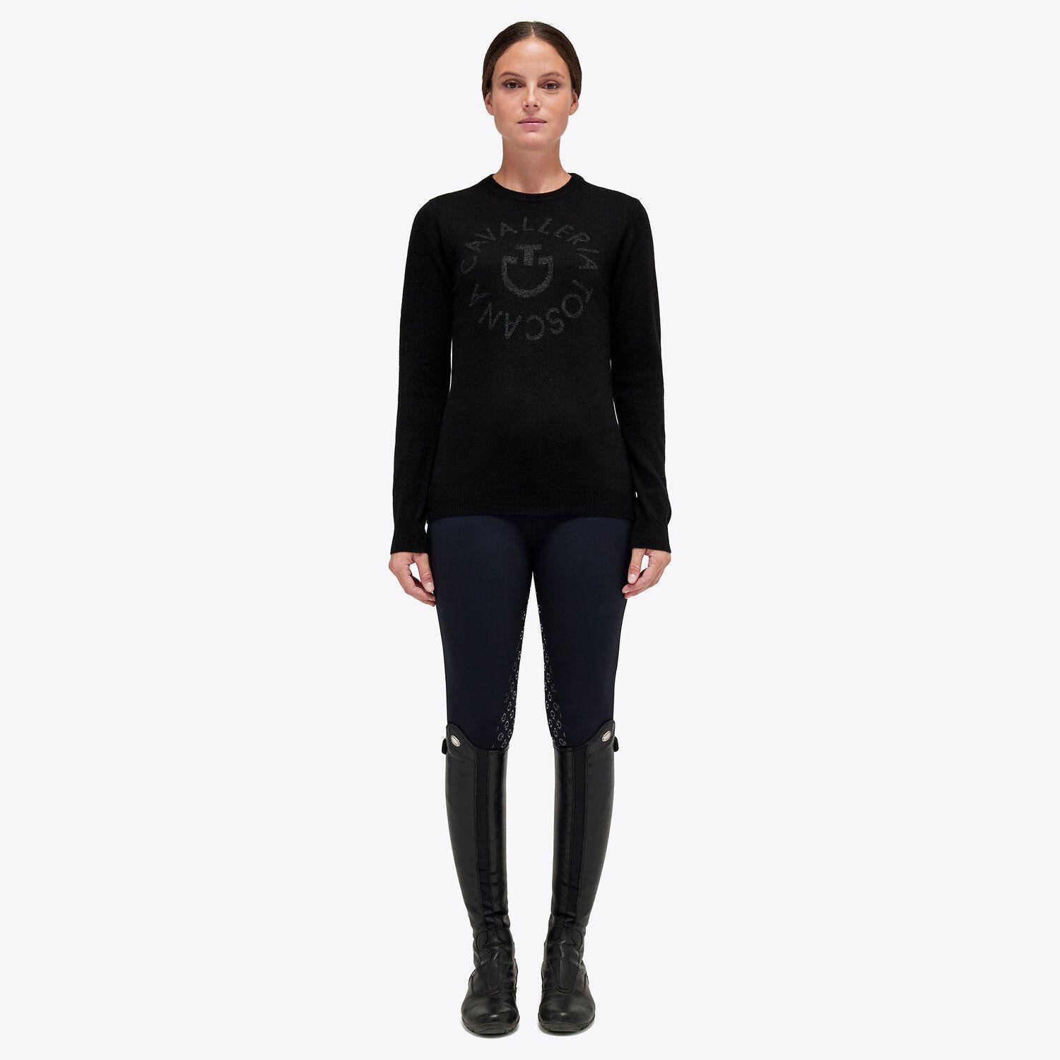 GIROCOLLO DONNA MISTO CASHMIRE CAVALLERIA TOSCANA 29CT-MAD115LA036 9999BLACK CAVALLERIA TOSCANA