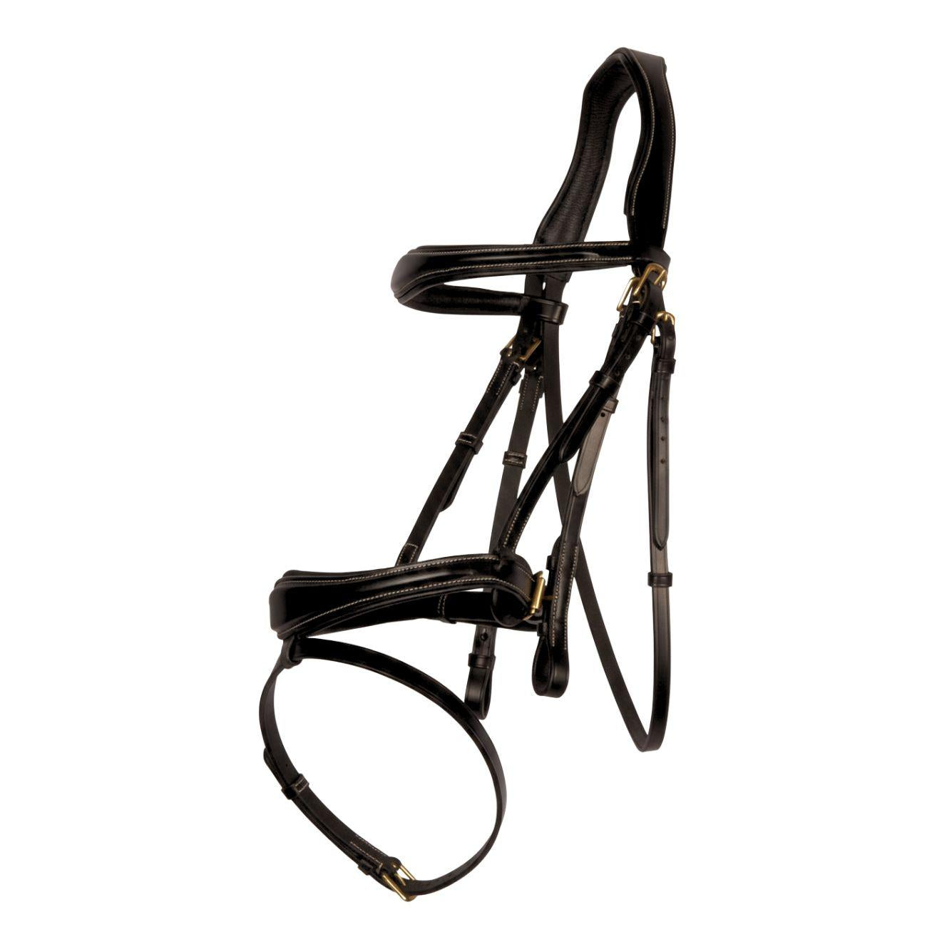 Testiera Con Capezzino Anatomico Mascheroni Nero 30MA-HGE-ABWS BLACK MASCHERONI SELLERIA 