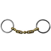 JUMP'IN FILETTO AD ANELLI CANNA SPEZZATA CON RULLI OTTONE filetti ad anelli 0042 09JU0042 OTTONE JUMP'IN 