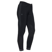 PANTALONE DA EQUITAZIONE DONNA CON GRIP TRAFORATO JERSEY 09CT-PAD167JE010 7001BLU ANTRACITE CAVALLERIA TOSCANA