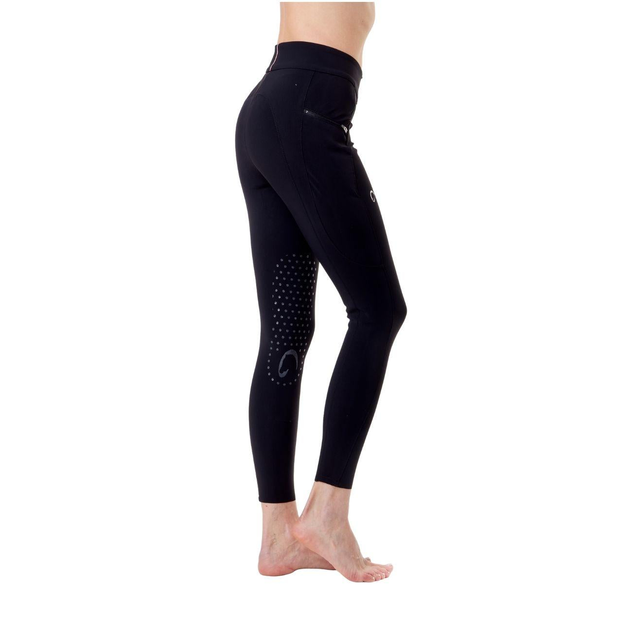 Pantalone Da Donna  Half Grip Venezia Mascheroni Nero 09MA-02VENEZIA 036NERO MASCHERONI SELLERIA 