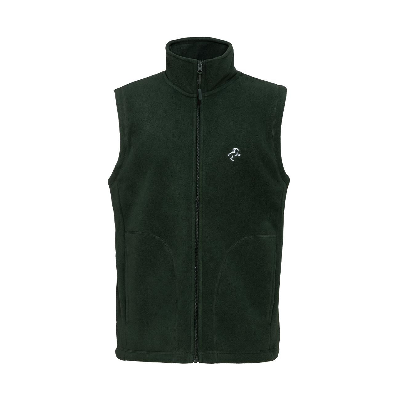 GILET IN MICROPILE UOMO FULL ZIP 09EH-K913 FOREST GREEN EQUINE HORSE