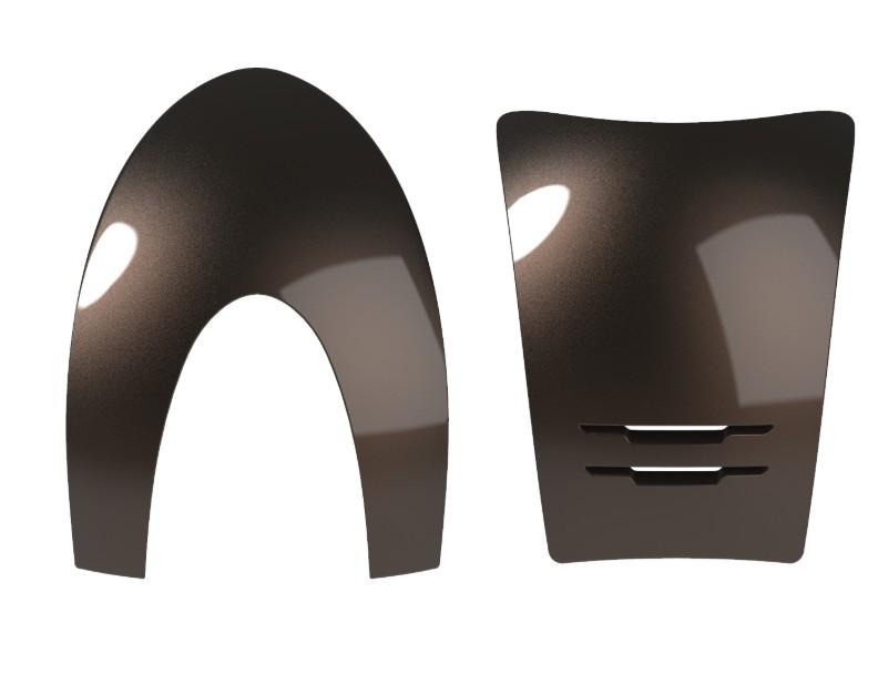 Inserto Anteriore E Posteriore Cap Kep Italia Cromo 2.0 Polish Marrone BOX.INS.F.R.P2 MARRONE KEP ITALIA 