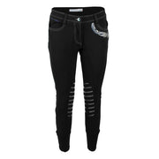 ANIMO Nuevo Nero Pantaloni Da Equitazione 10AMNUEVO NERO ANIMO 