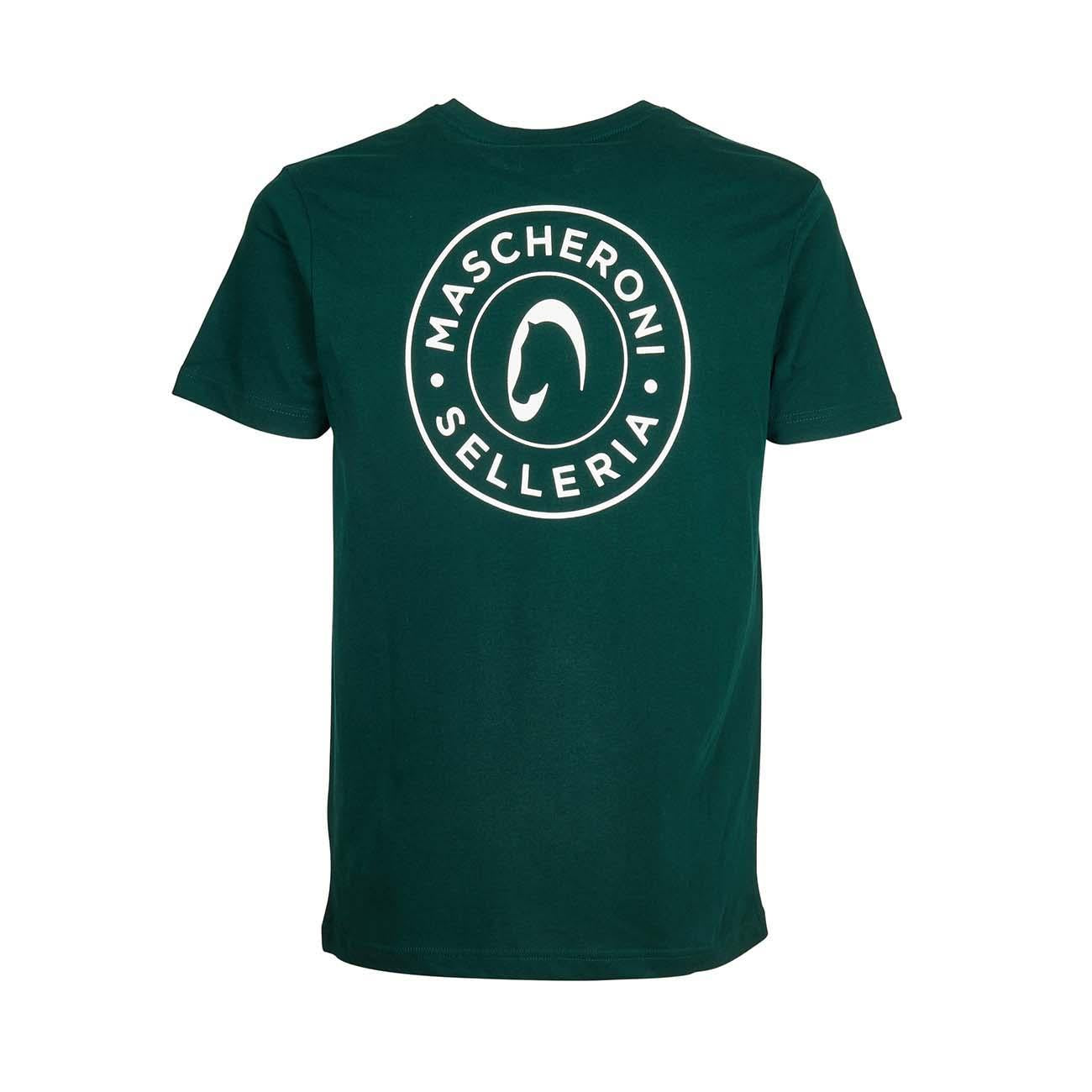 T-shirt Da Uomo Con Logo Mascheroni Selleria 21MA-T-SHIRT-U VERDE MASCHERONI SELLERIA 