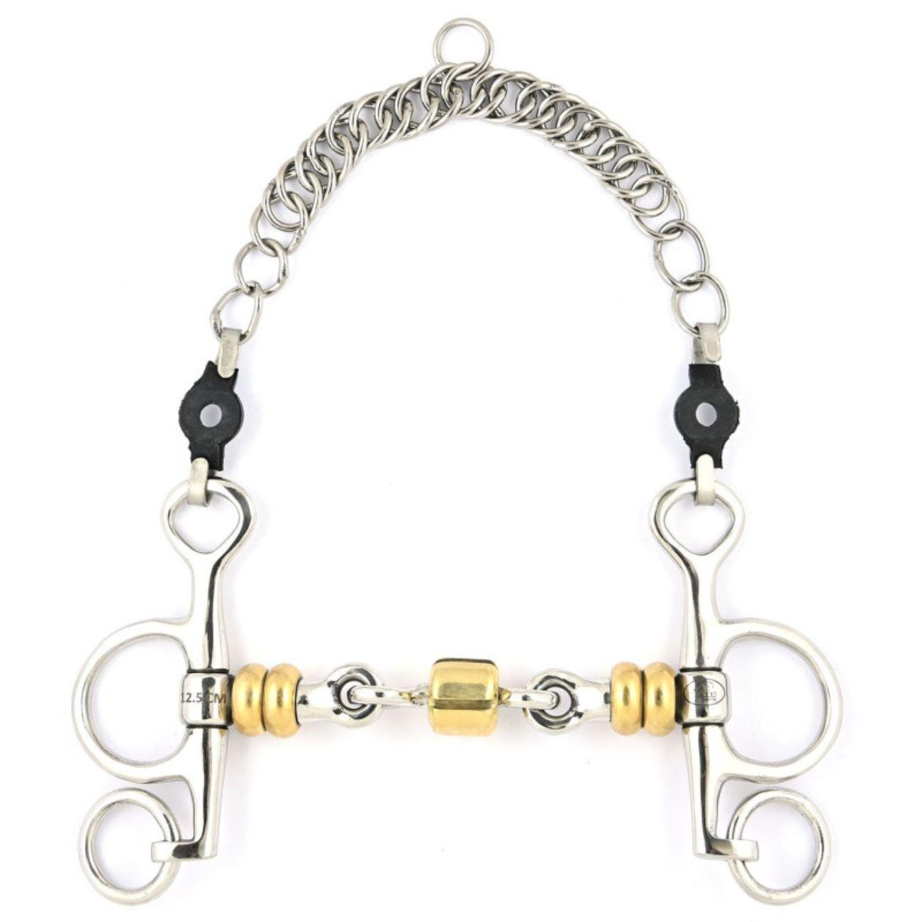 JUMP'IN PELHAM SPEZZATO IN 3 CON RULLI OTTONE JUMP'IN OTTONE pelham 0077PH 09JU0077PH OTTONE JUMP'IN 