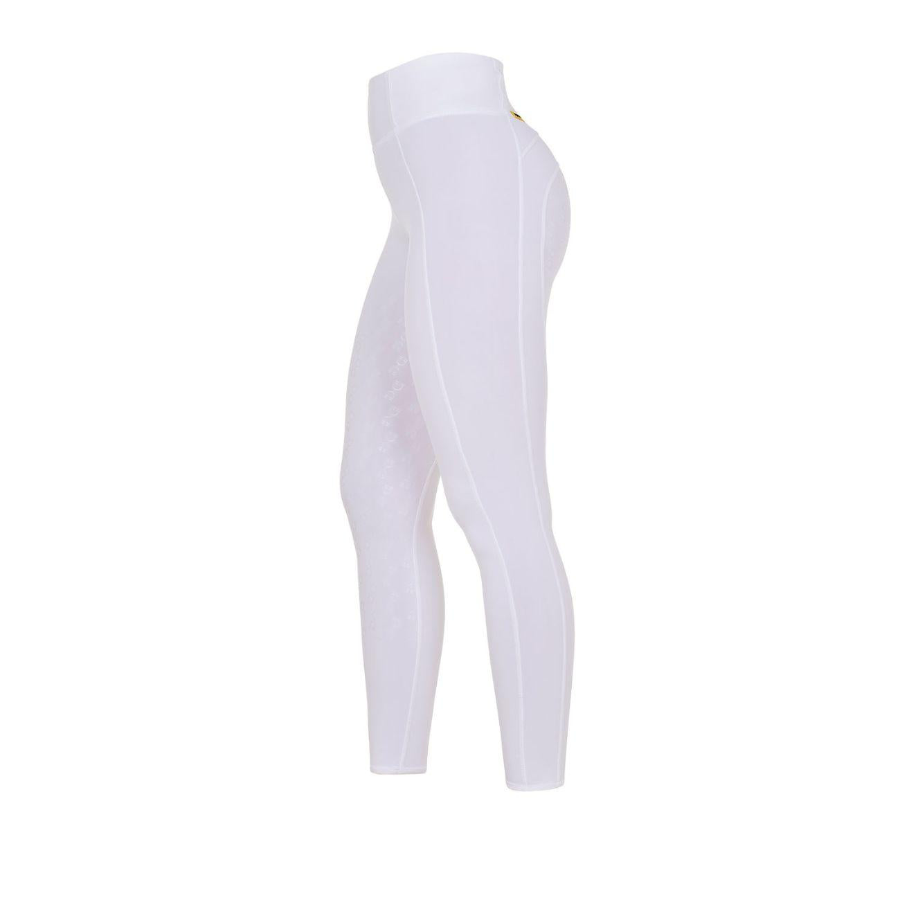 EQUESTRO Leggins Da Equitazione Donna Full Grip ETW00047 WHITE/WHITE EQUESTRO 