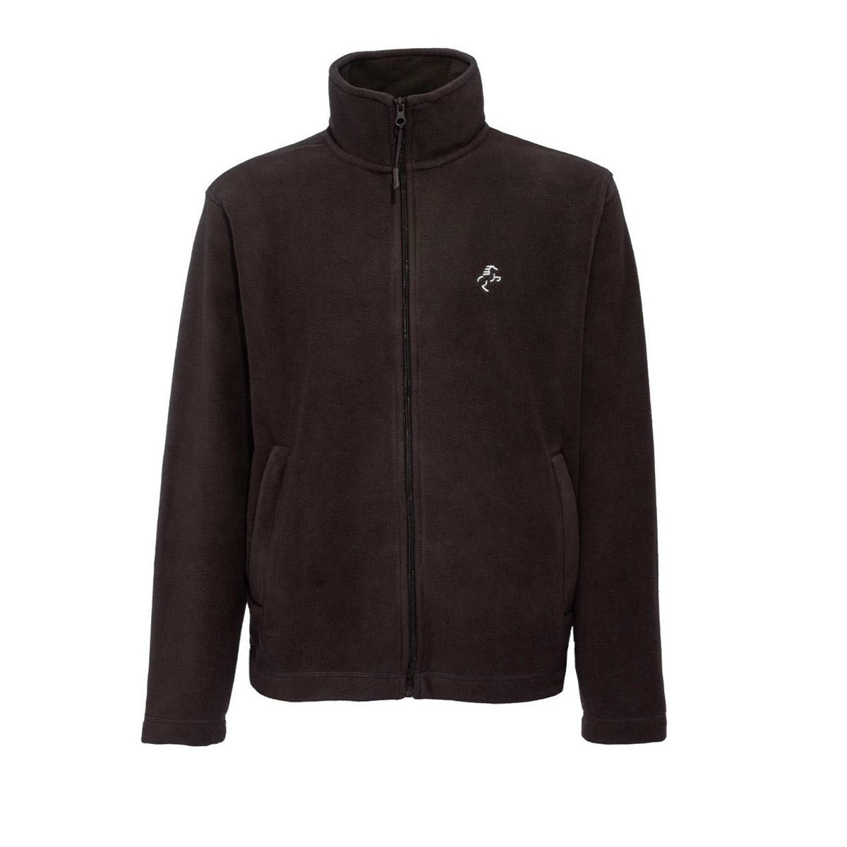 MICROPILE DONNA FULL ZIP 09EH-907 MARRONE EQUINE HORSE