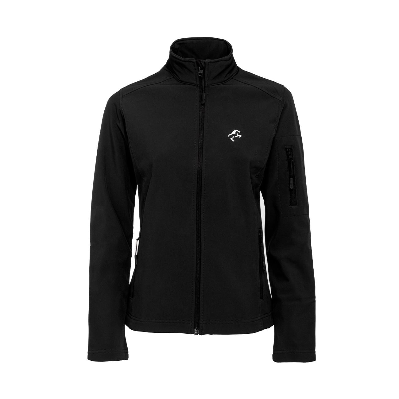 SOFTSHELL DONNA FULL ZIP 09EH-K400 BLACK EQUINE HORSE