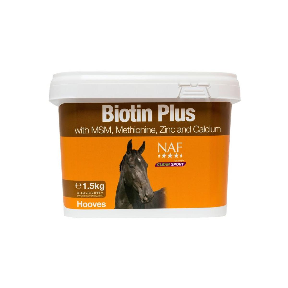 NAF BIOTIN PLUS 1.5 KG BIOTINA PER CAVALLI 09NAF-B29-15 NEUTRO NAF