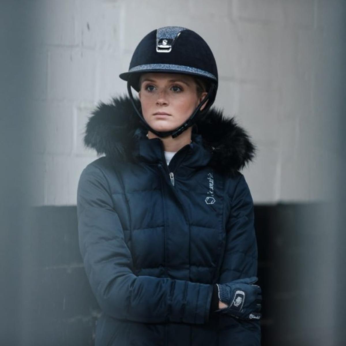 PIUMINO DONNA CON CAPPUCCIO MOD. MERIBEL SAMSHIELD 09SS-WTRJCKT NAVY SAMSHIELD
