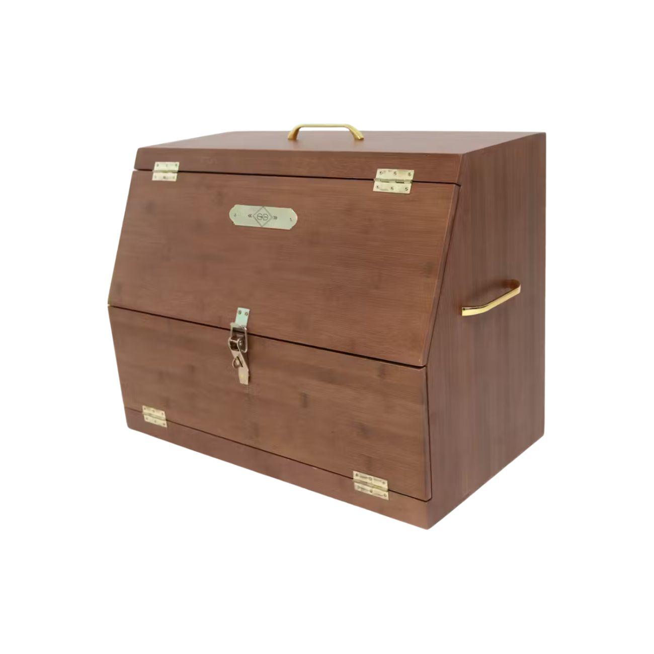 Grooming Box In Legno 43,5 X 59, 5 X 32 Grooming Deluxe 82114 05BROWN GROOMING DELUXE 