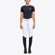 POLO DONNA CON ZIP CTxFISE 29CT-PODF08JE182 7901BLU NAVY CAVALLERIA TOSCANA