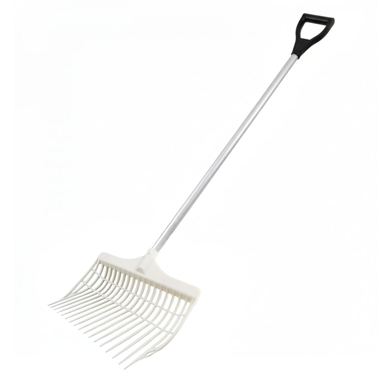 Forca Dung Fork Claro Con Manico Di Alluminio 7646+7800 BIANCO EQUINE HORSE 