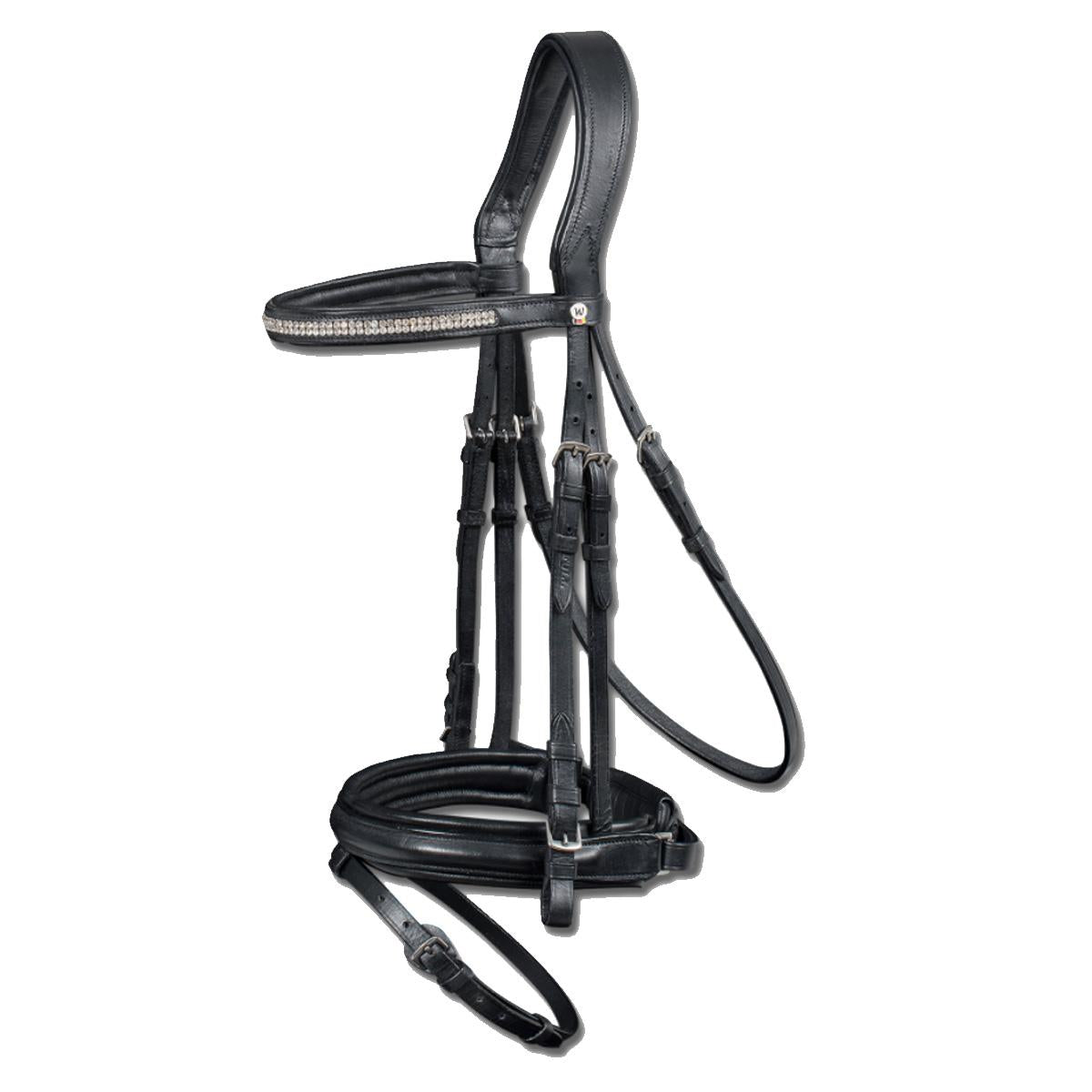 Waldhausen TESTIERA IN CUOIO X-LINE MOD.DARLINGTON Nero TESTIERE 09WL-95644 BLACK WALDHAUSEN 