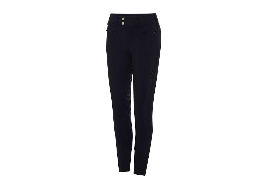 PANTALONE DA EQUITAZIONE DONNA GRIP AL GINOCCHIO MOD.CHLOE EMBROIDERY 30SS-CHLEMB NAVY SAMSHIELD