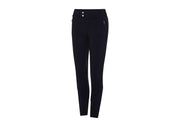 PANTALONE DA EQUITAZIONE DONNA GRIP AL GINOCCHIO MOD.CHLOE EMBROIDERY 30SS-CHLEMB NAVY SAMSHIELD