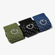 SET DI 3 CALZINI IN FILATO TRASPIRANTE CAVALLERIA TOSCANA 30CT-CZN041AB041 75J9 MIX CAVALLERIA TOSCANA