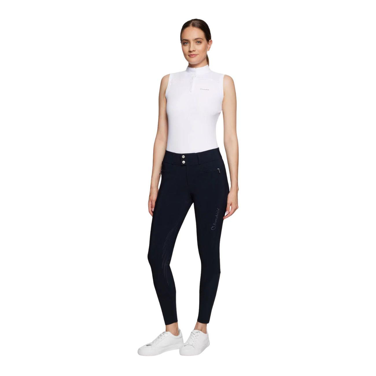 SAMSHIELD Pantaloni Donna Con Fodera In Pile Clara Blu 29SS-CLARA NAVY TONE ON TONE 