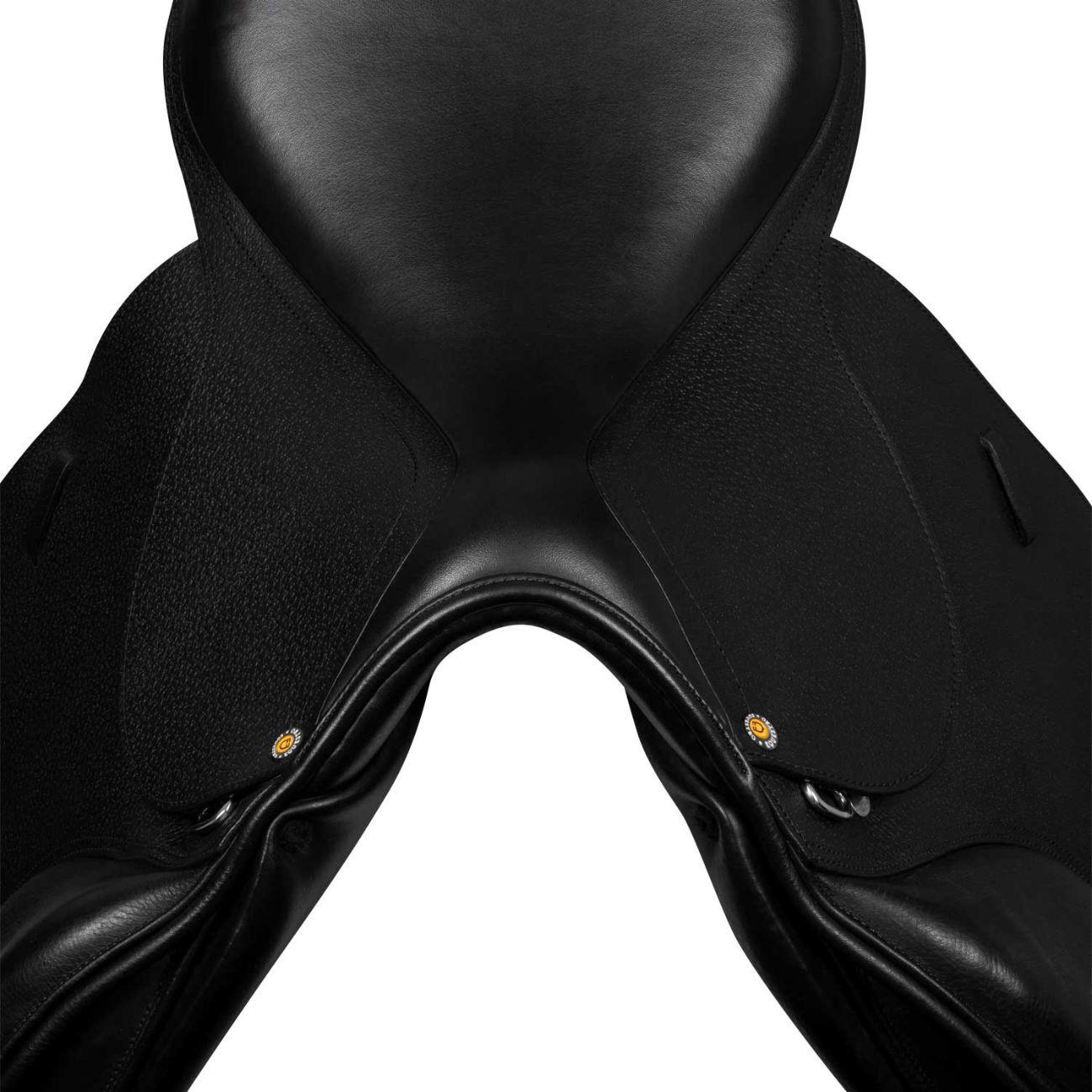 Sella Da Salto In Cuoio Martellato Equestro SE00203N BLACK EQUESTRO 