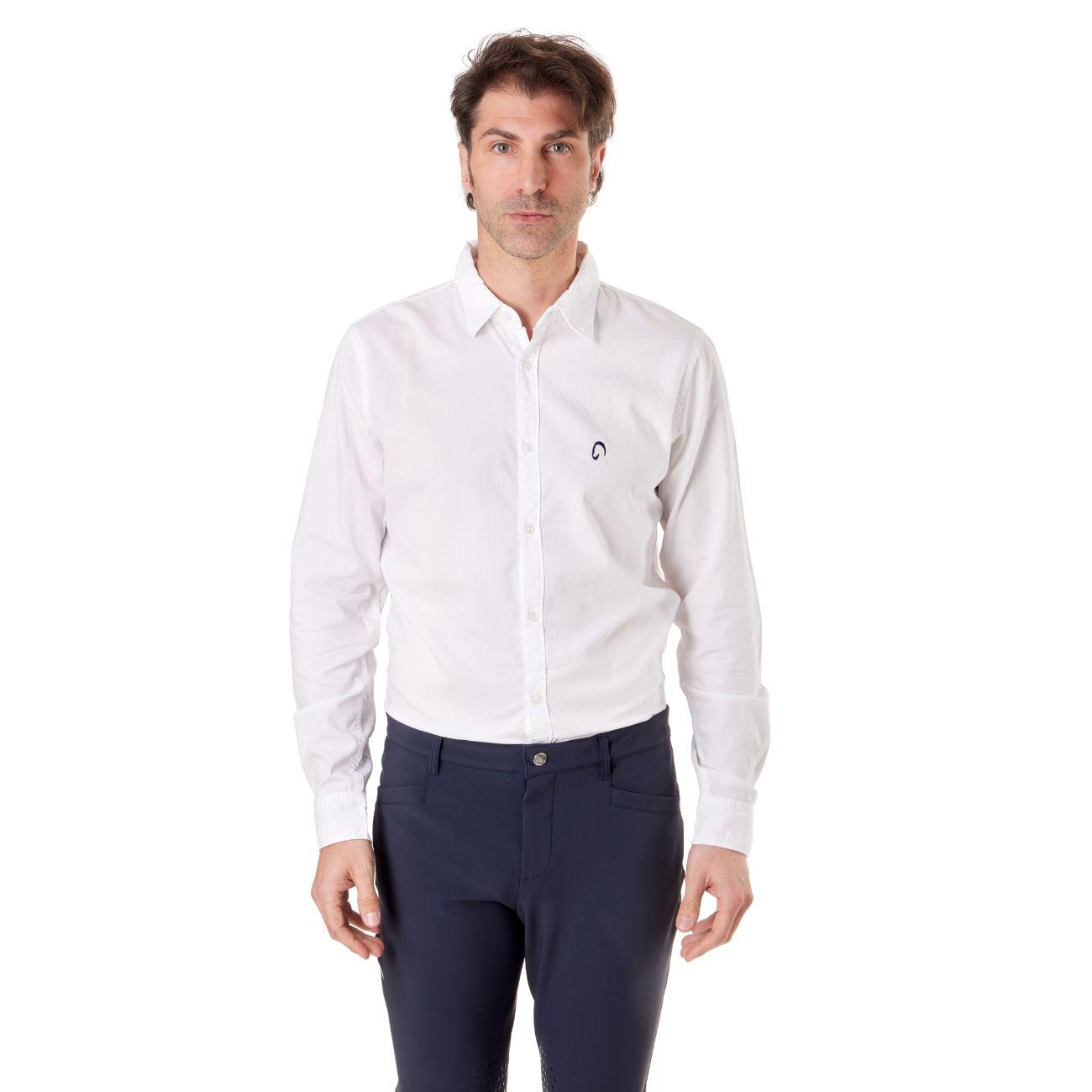 Camicia Di Cotone Da Uomo Mascheroni Bianco MASCHERONI-NS502 WHITE MASCHERONI SELLERIA 