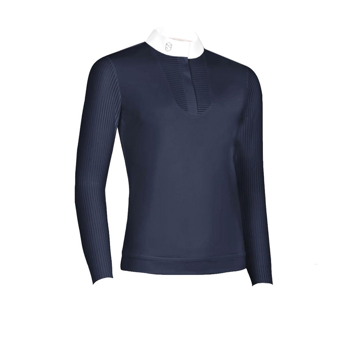 POLO DA COMPETIZIONE DONNA MOD. FAUSTINE SAMSHIELD 09SS-LS-SHRT NAVY SAMSHIELD