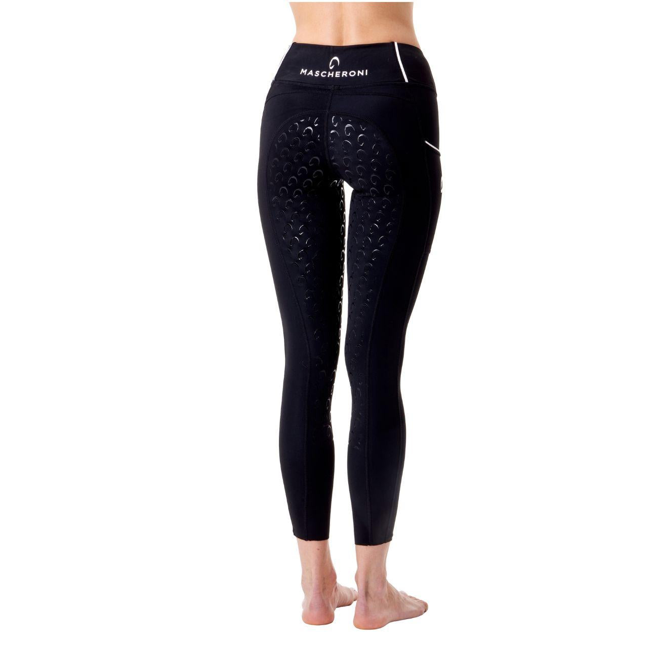 Leggings Da Donna Full Grip Arezzo Mascheroni Nero/Bianco 30MA-AREZZO BLACK/WHITE MASCHERONI SELLERIA 