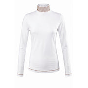 EQUILINE Maglia Donna A Collo Alto PM-EQ-H00814 001WHITE 