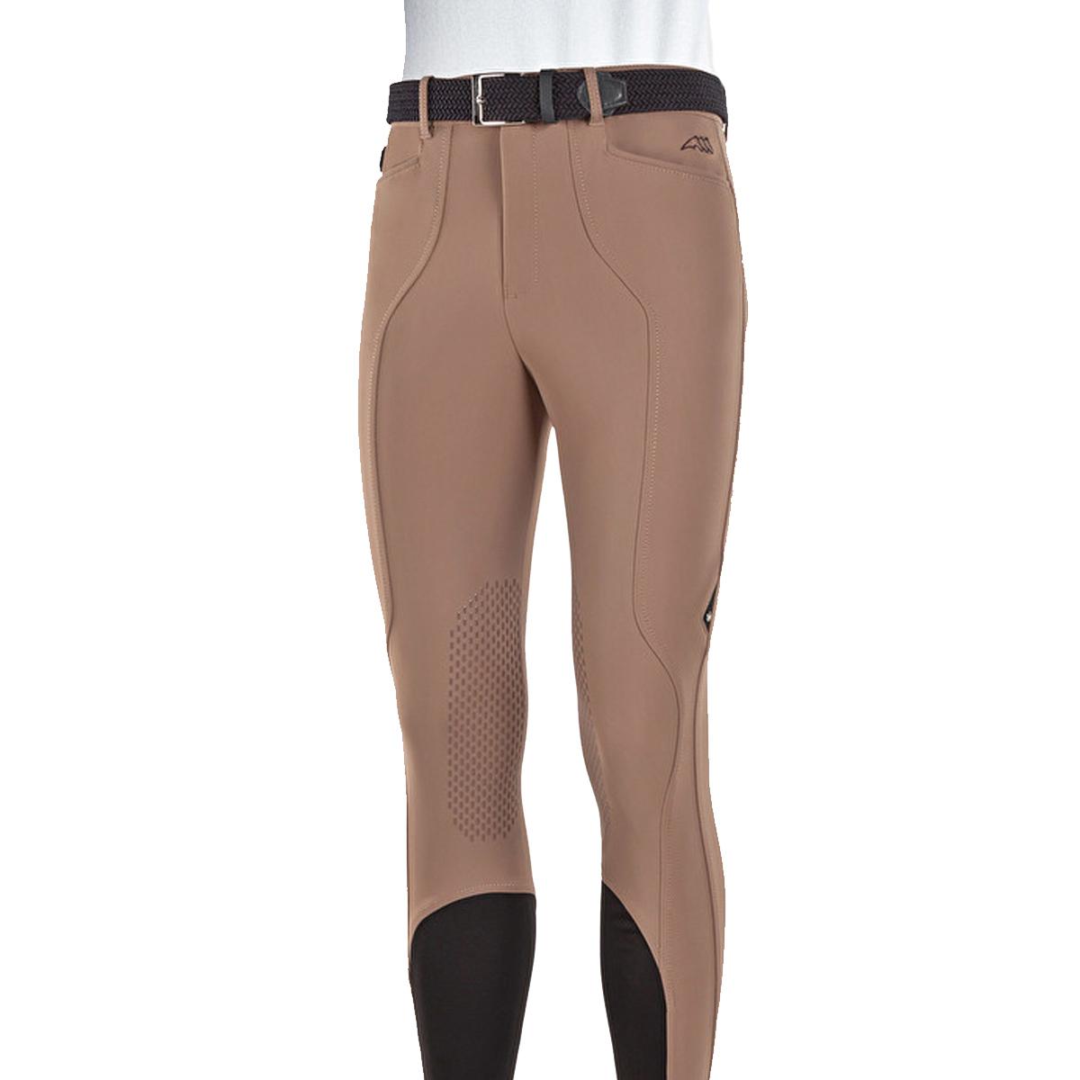 PANTALONI UOMO CON GRIP AL GINOCCHIO EQUILINE 29EQ-PN08497 253CAMMELLO EQUILINE