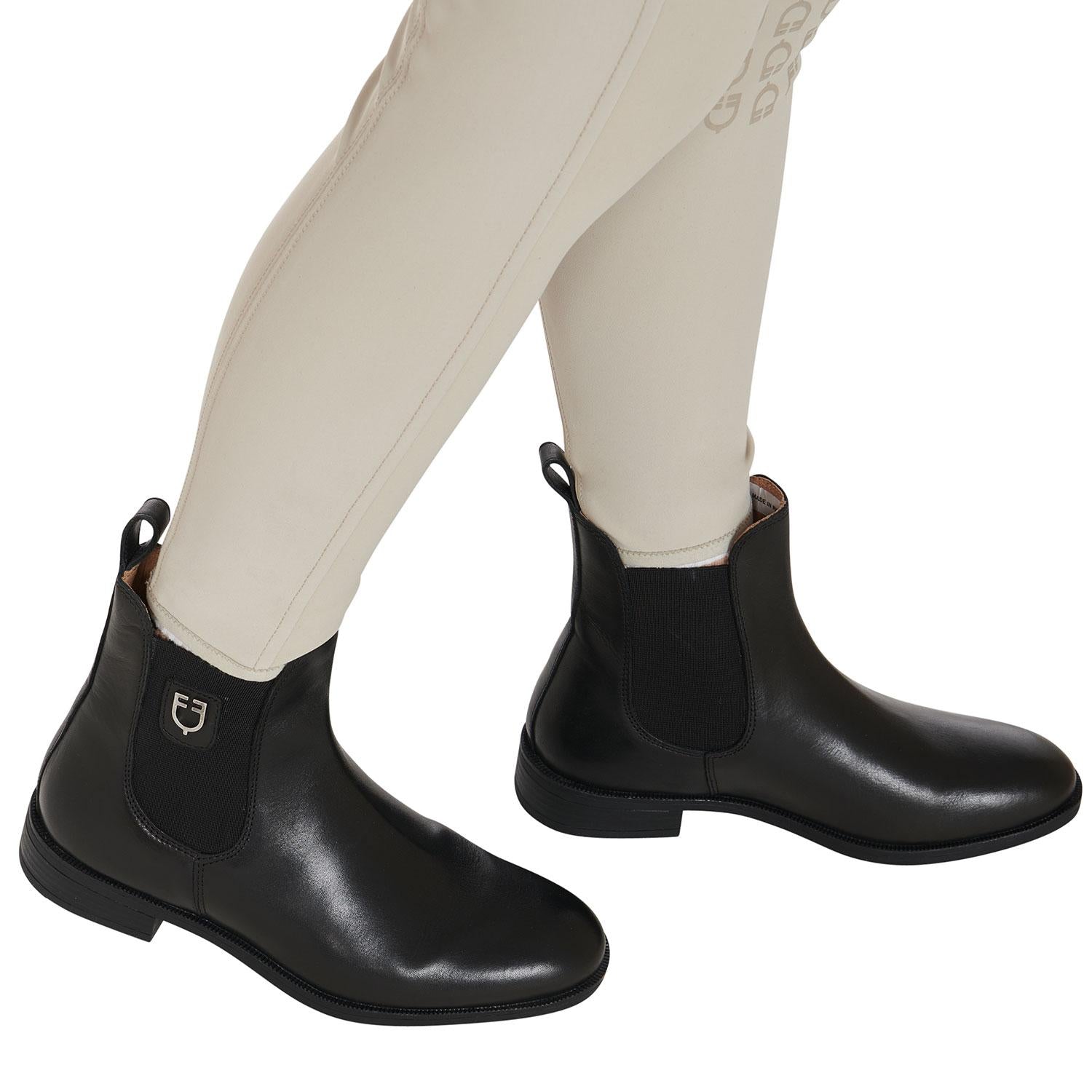 Stivaletto In Cuoio Con Elastico Equestro Nero 09UMAB00130 NERO EQUESTRO 