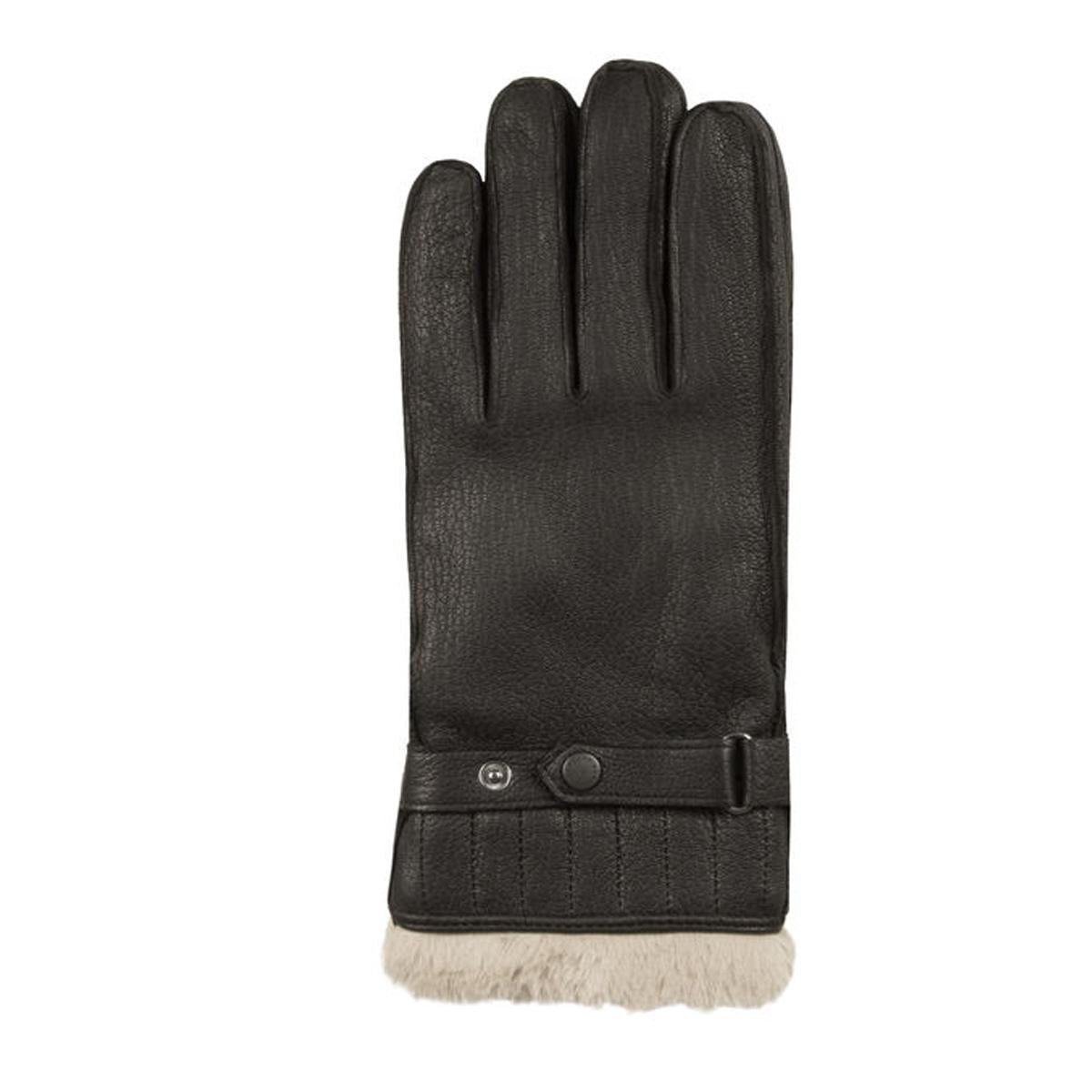 GUANTI UOMO IN PELLE UTILITY PELO 31BA-MGL0013MGL BK11 BLACK BARBOUR