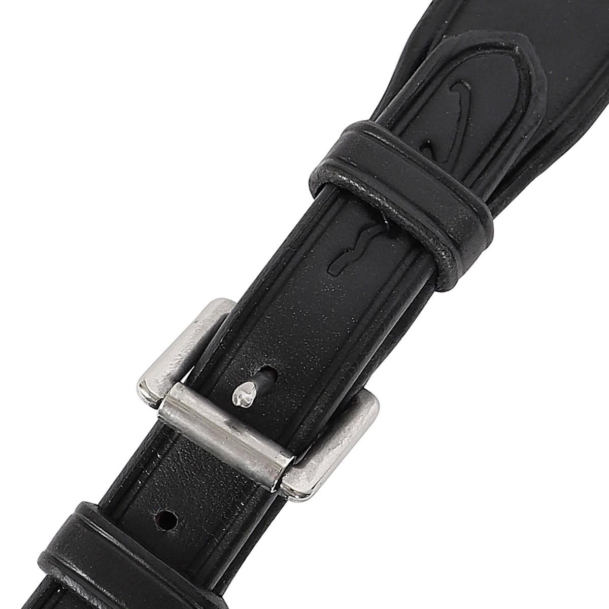 DY'ON FORCHETTA PER MARTINGALA IN CUOIO DYON FIBBIERIA INOX Nero MARTINGALE E FORCHETTE 09DY-B412 NERO DY'ON 
