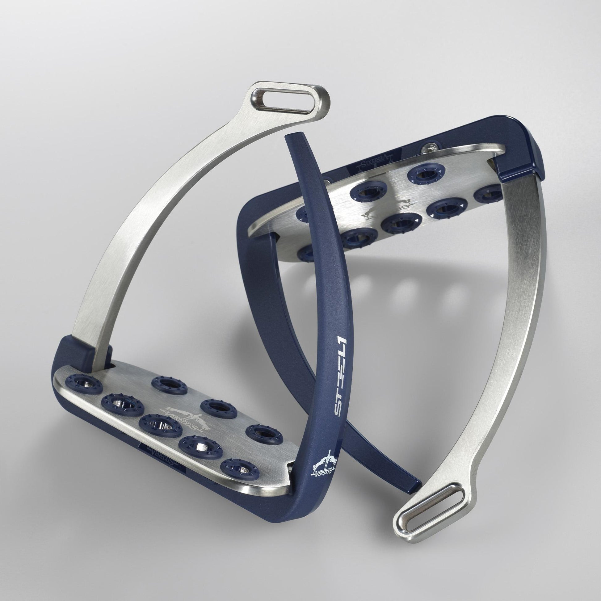 Vita Stirrup-Steel 1 Veredus Silver/Bluenavy VSS4 BN-SILVER/BLUENAVY VEREDUS 