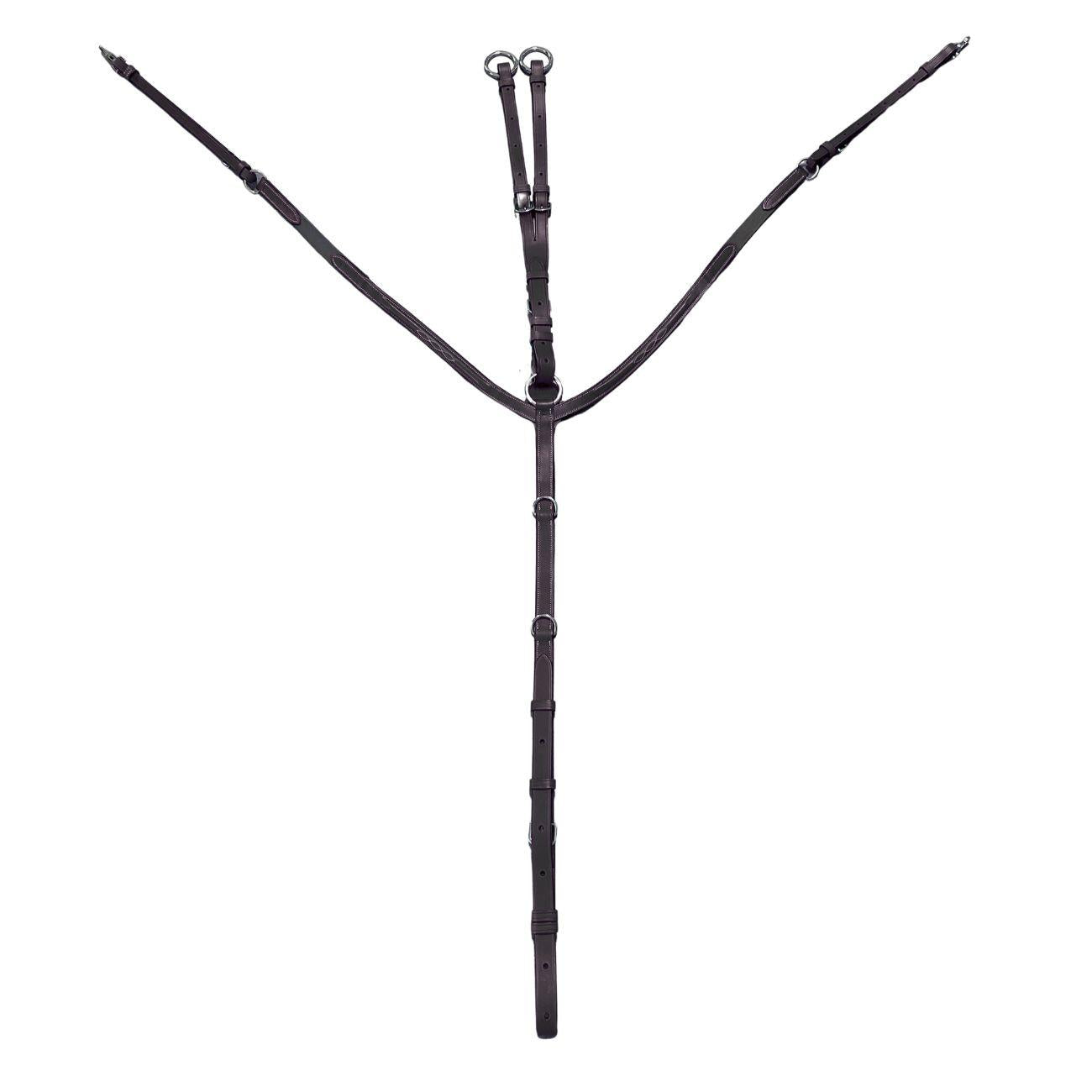 Collier De Chasse In Cuoio Mascheroni Nero 09MA-COLLIER BLACK MASCHERONI SELLERIA 