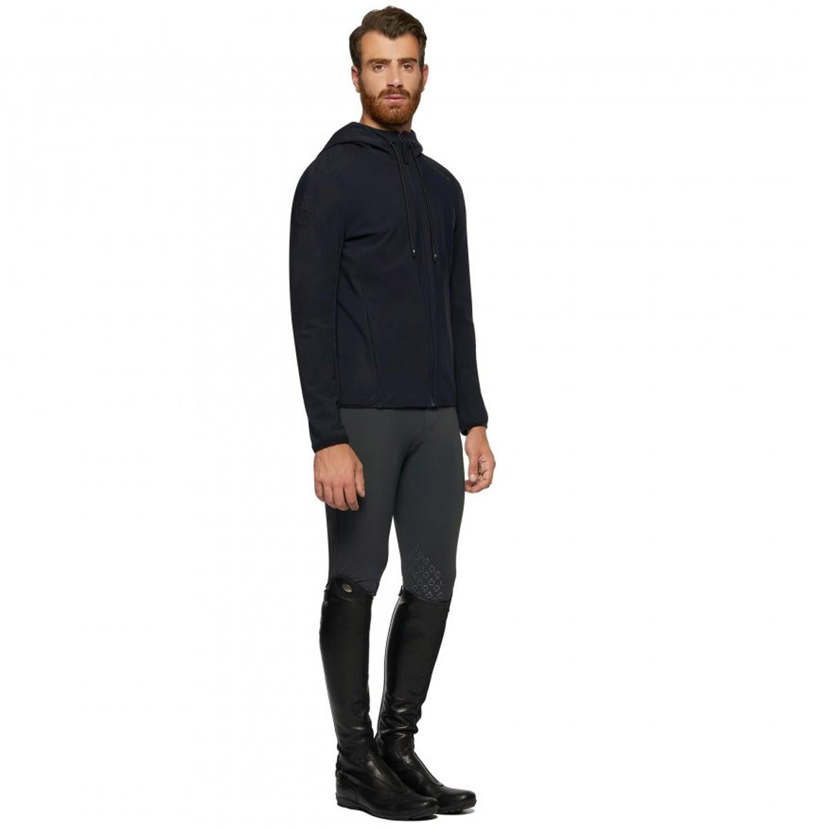 SOFTSHELL UOMO FULL ZIP TESSUTO TRAFORATO 09CT-GIU259JE142 7901NAVY CAVALLERIA TOSCANA