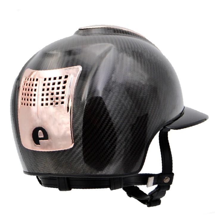 Cap Kep Italia E-Light Carbon Con Visiera Polo E Inserti Oro Rosa CARB029.S.RGLD BLACK KEP ITALIA 