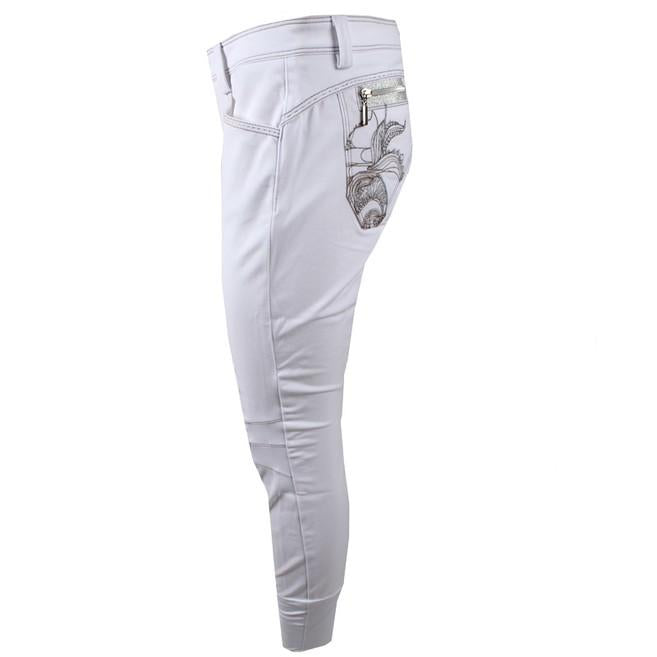 ANIMO Nastro 02 Bianco Pantaloni Da Equitazione 12AMNASTRO 02BIANCO. ANIMO 