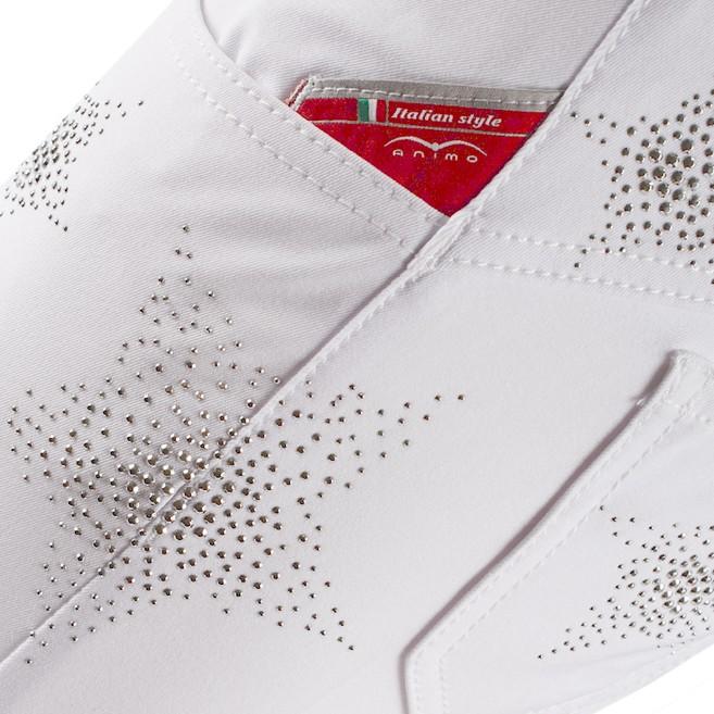 ANIMO Bianco Pantaloni Da Equitazione 16AMNUKINO 02BIANCO ANIMO 