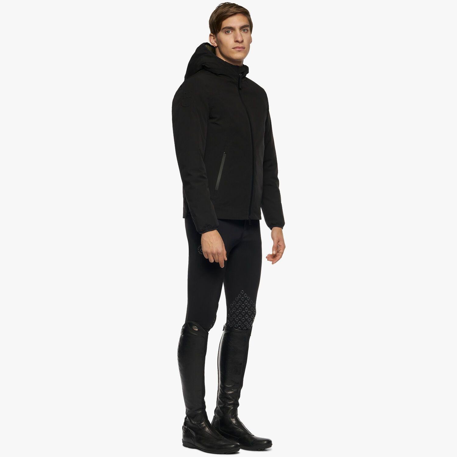 SOFTSHELL UO MO CON CAPPUCCIO FULL ZIP CAVALLERIA TOSCANA 29CT-GIU269NY095 9999BLACK CAVALLERIA TOSCANA