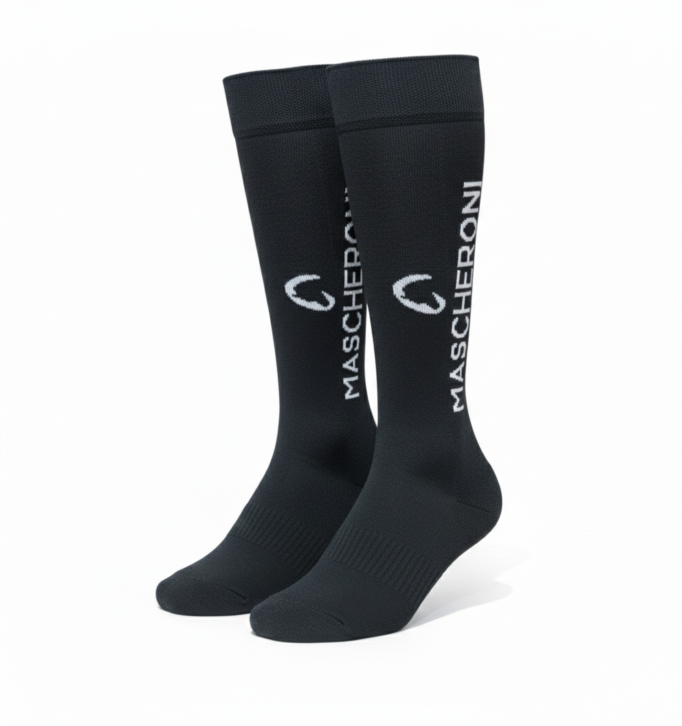 Calza Tecnica Con Logo Mascheroni 09MACALZE VERDE MASCHERONI SELLERIA 