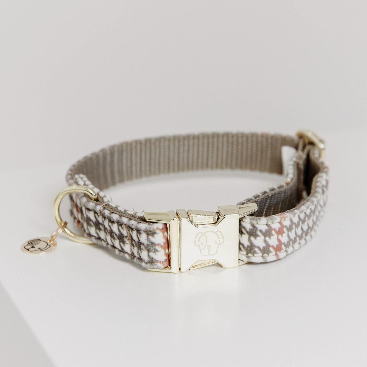 COLLARE PER CANE IN PIED-DE-POULE KENTUCKY 09KT42544 32BEIGE KENTUCKY