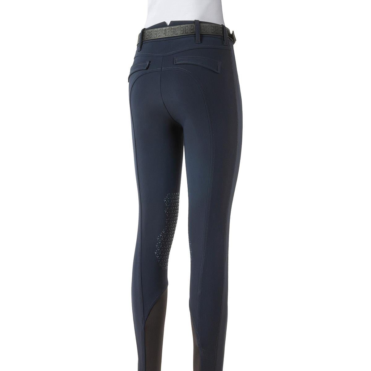 PANTALONE DONNA GRIP AL GINOCCHIO A VITA ALTA ETTIEKH 31EQ-EW023PN09057 002BLU EQUILINE 