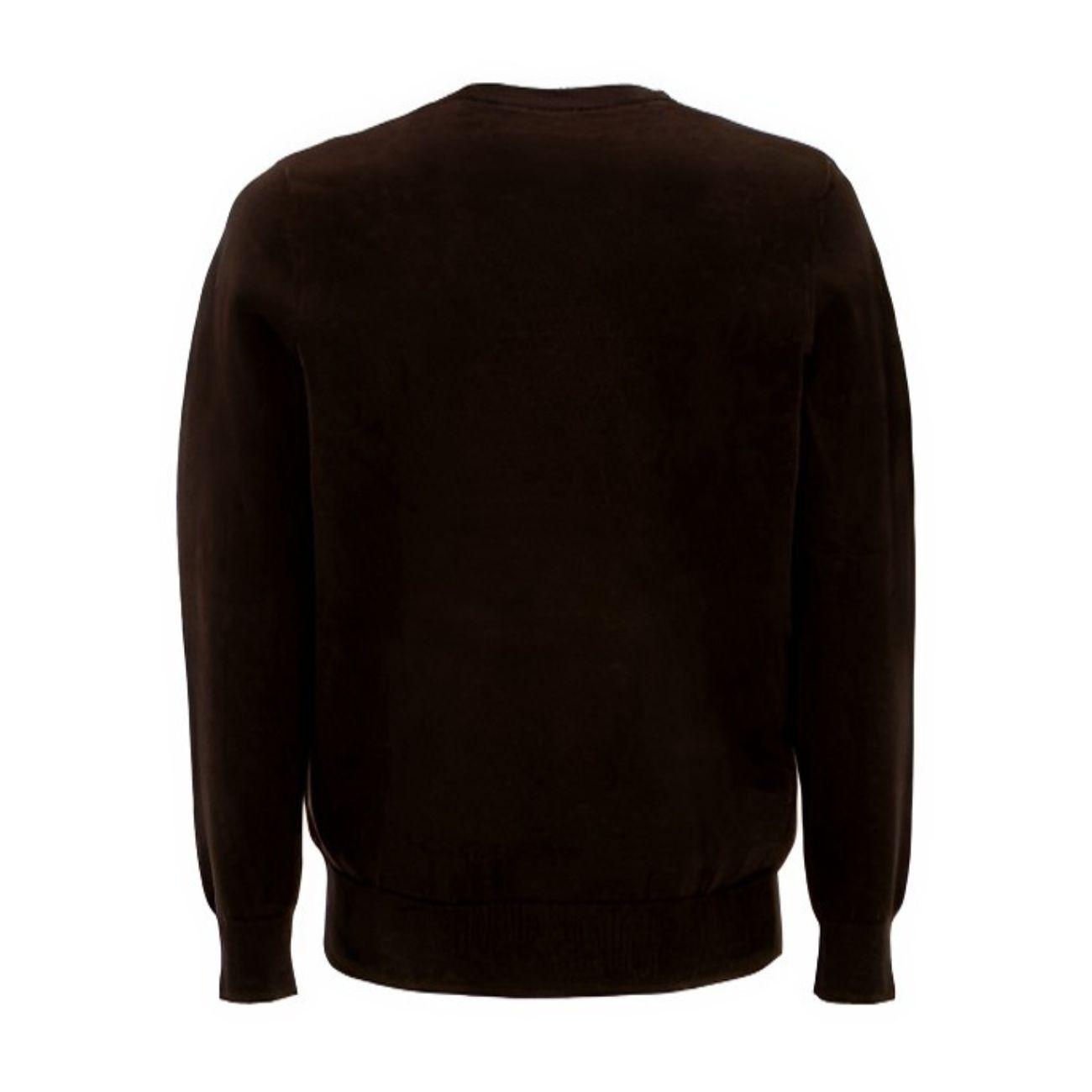 Pullover Girocollo Da Uomo Casual Mascheroni Marrone MASCHERONI-NS901 GRIZZLYBROWN MASCHERONI SELLERIA 