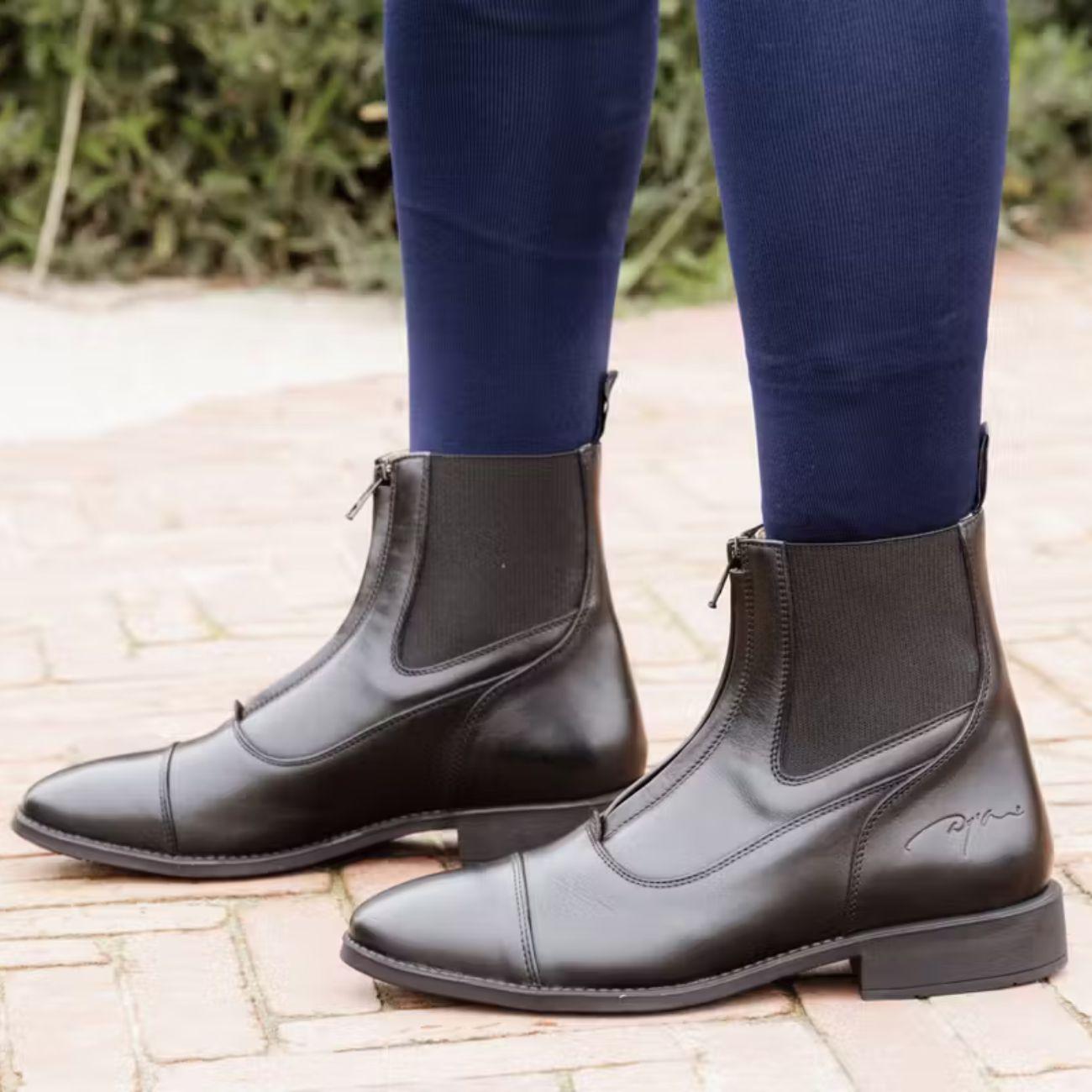 DY'ON SHORT BOOTS FRONT ZIPPER DY'ON Nero STIVALETTI E BOOTS RI17A BLACK DY'ON 
