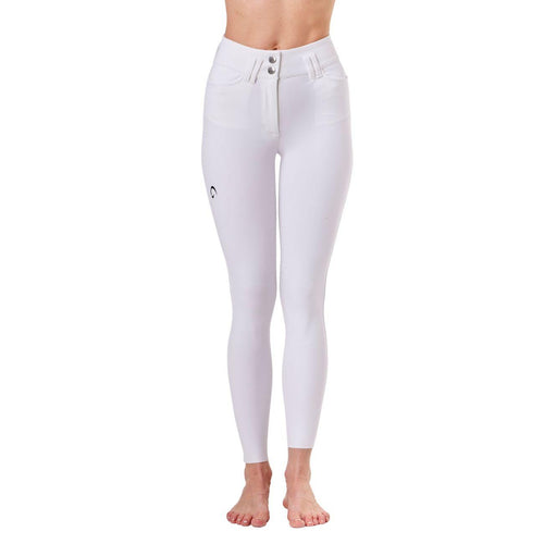 Pantalone da Equitazione Da Donna Half Grip Berlino Mascheroni Bianco 09MA-03BERLINO 001BIANCO MASCHERONI SELLERIA 